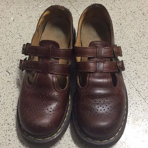 Dr. Martens Brown Mary Janes Size 8-9
